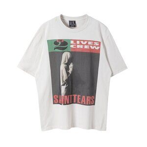 Saint Michael Letter Portrait High Street Short-Sleeved Couple Model